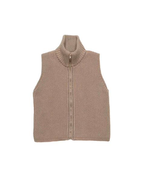 LT24059 Knitted Down Vest With Zip