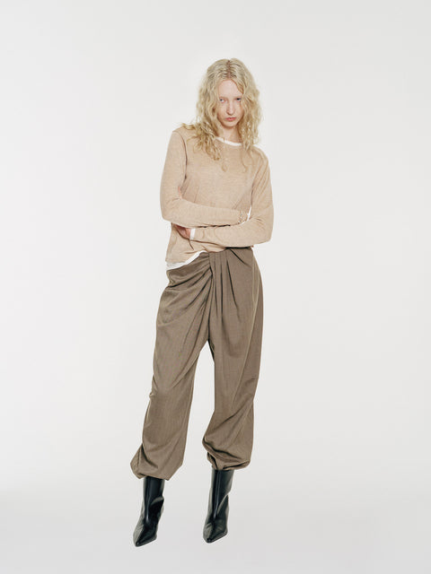 Lyric Sculpt Drape Wool Pants