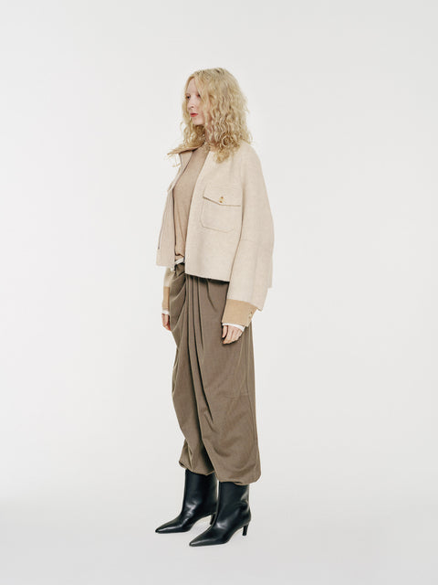 Lyric Sculpt Drape Wool Pants
