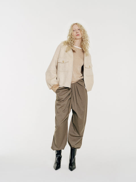 Lyric Sculpt Drape Wool Pants