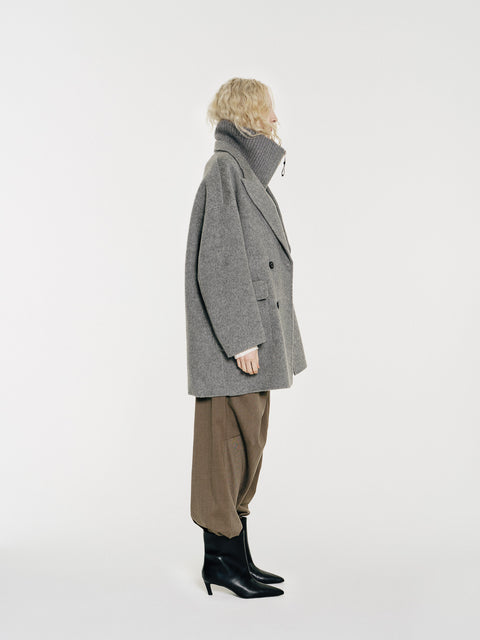 Sloane Wool Coat and Vest Set Midi