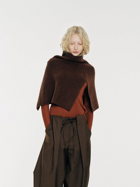 CZ25054 Wool Neck Warmer Espresso