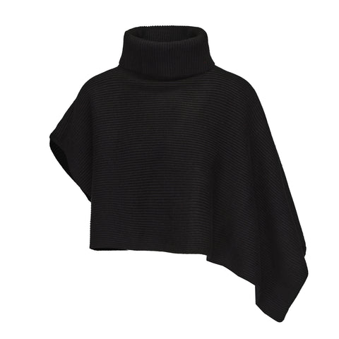 CZ25056 Asymmetrical Rib-Knit Merino Wool Neck Warmer