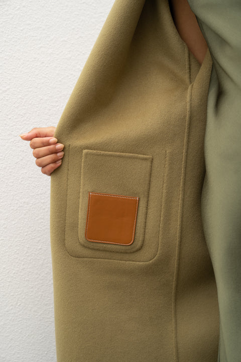 JL065B Hourglass Belted Coat - Cashmere