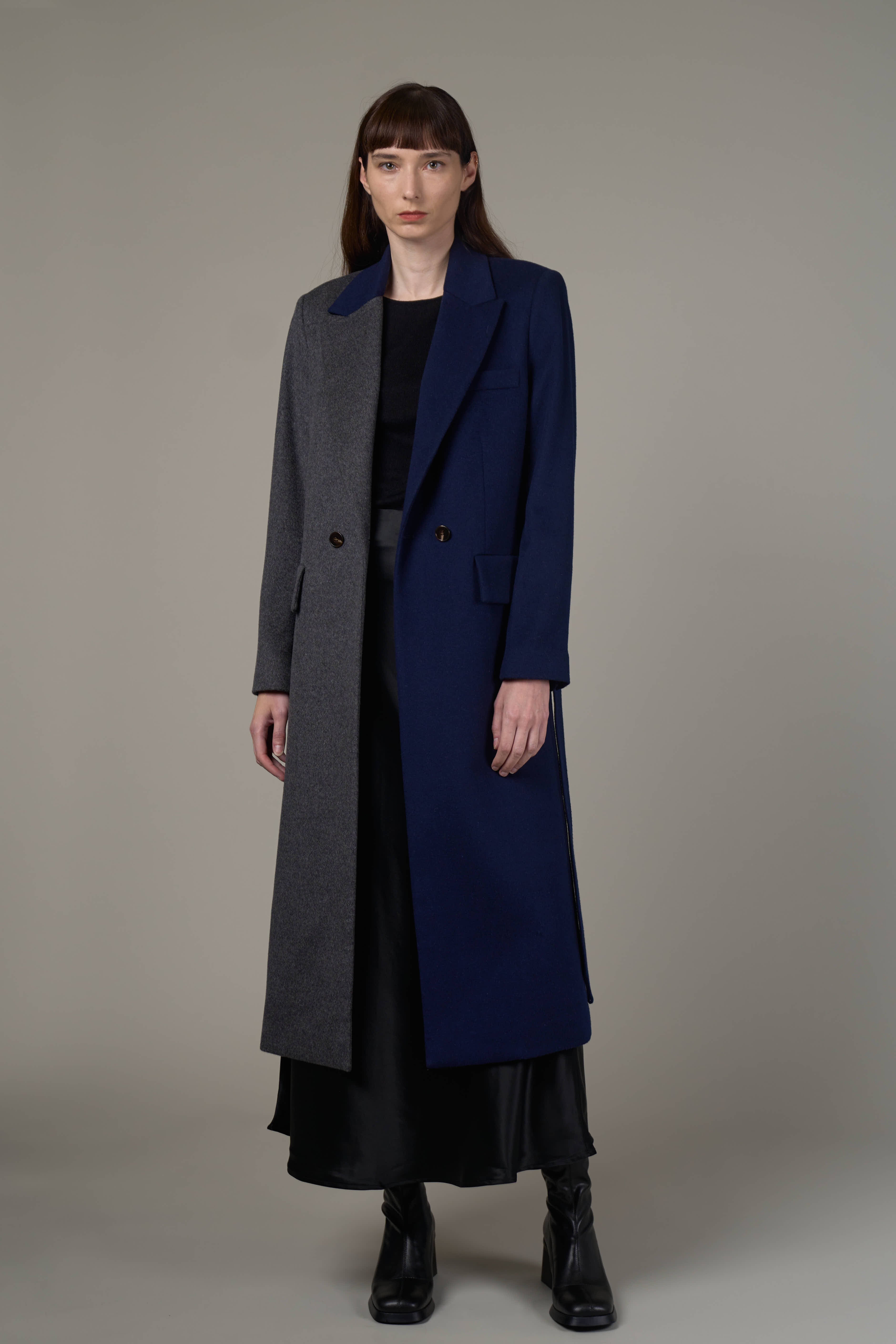 Navy tailored 2024 coat womens