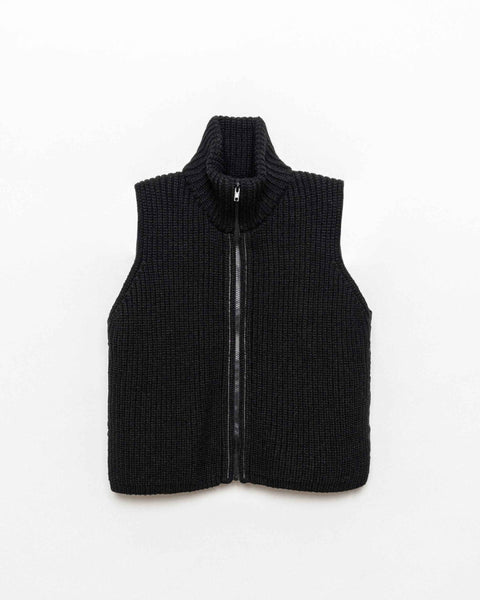 LT24059 Knitted Down Vest With Zip