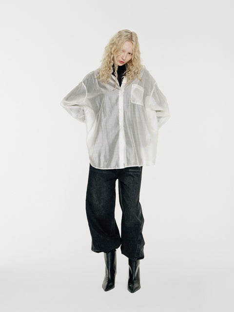 Sol Semi-Sheer Tencel Overshirt