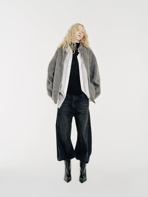 Rui Brushed Wool-Cashmere Bomber