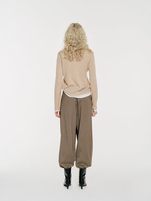 Lyric Sculpt Drape Wool Pants