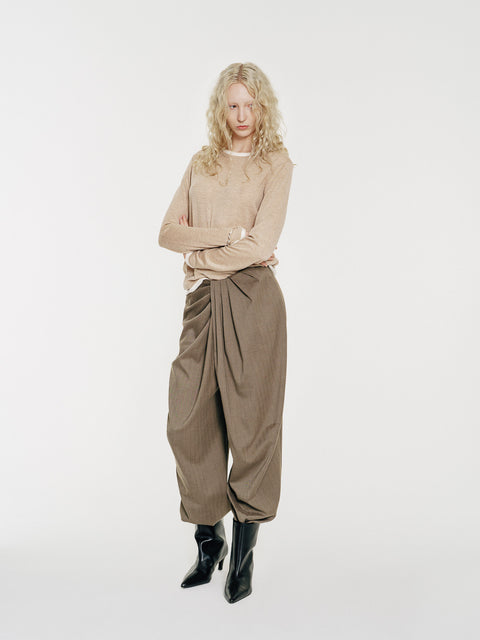 Lyric Sculpt Drape Wool Pants