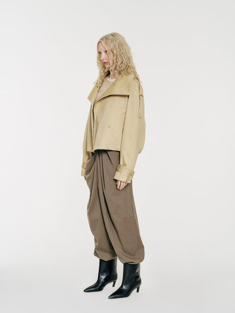 Lyric Sculpt Drape Wool Pants