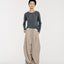 Tate Wool-Blended Barrel Pleated Pants
