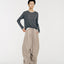 Tate Wool-Blended Barrel Pleated Pants