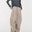 Tate Wool-Blended Barrel Pleated Pants