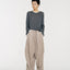 Tate Wool-Blended Barrel Pleated Pants