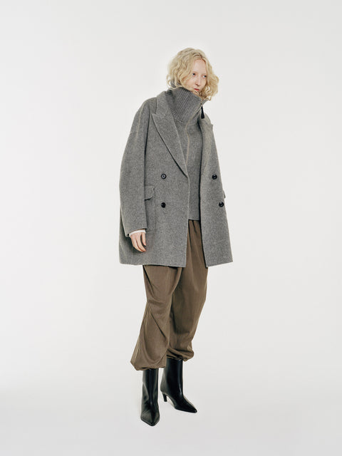 Sloane Wool Coat and Vest Set Midi
