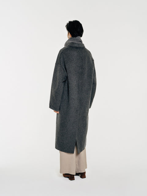 Sloane Gray Wool Maxi-Coat and Vest Set