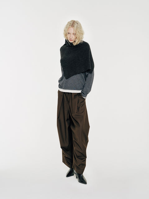 CZ25053 Wool Neck Warmer Charcoal