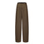 CZ25041 Olive-Brown Wide-Leg Tailored Pants