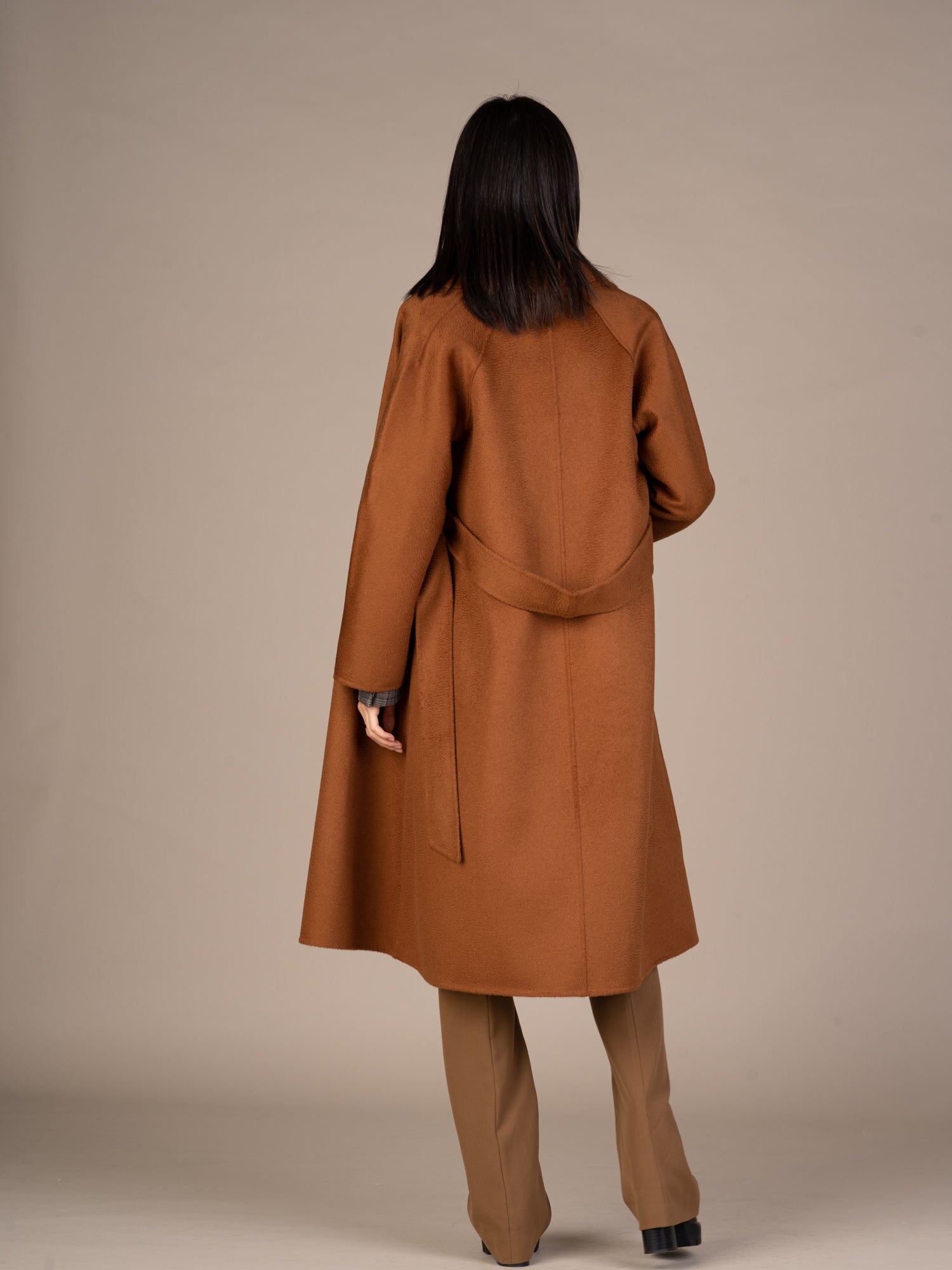 Toffee best sale wool coat