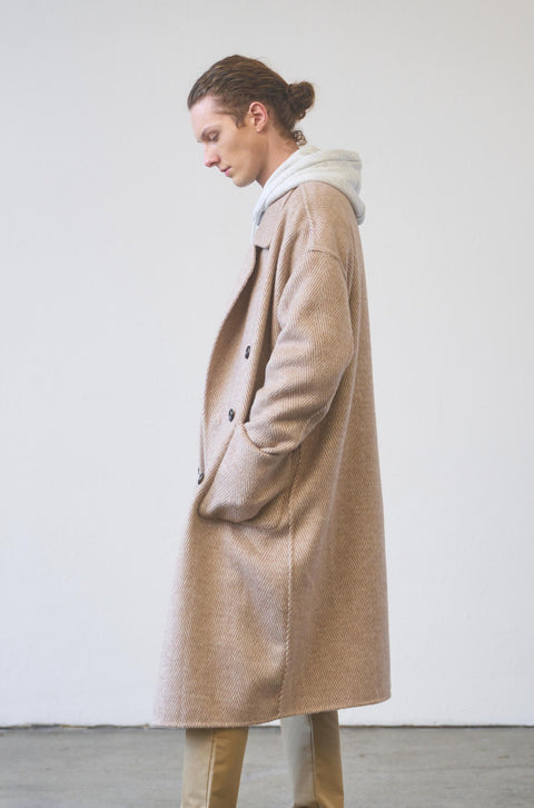 'The Other Me' Mens Coat - Almond CP6003