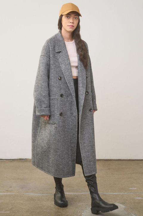 'The Other Me' Womens coat - Gray & Black CP 6002
