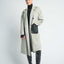 JL107A Marie Vicuña blended oversized coat - Light Gray