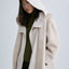 MJ091A Glacier Faux Shearling Coat